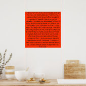 Stein, Papier, Stein. Poster (Küche)