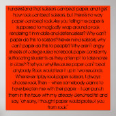 Stein, Papier, Stein. Poster (Vorne)