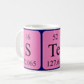 Stein Periodenname Tasse (Vorderseite Links)