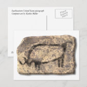 Stein Postkarte (Vorne/Hinten)