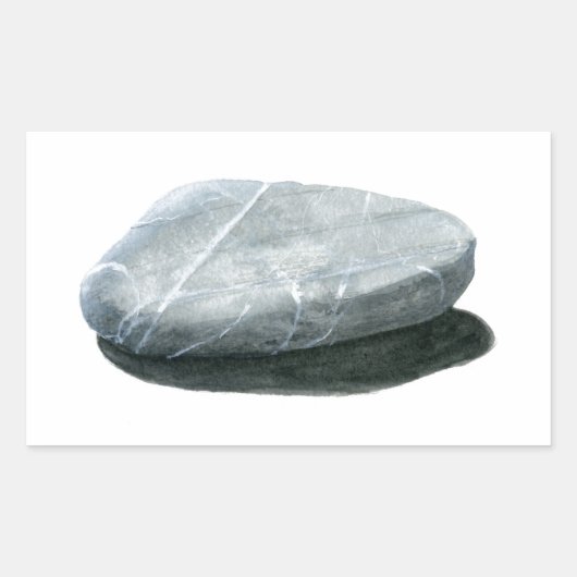 Stein Rechteckiger Aufkleber (Vorderseite)