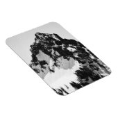 Stein, Schnee und Bäume Magnet (Rechte Seite)