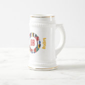 Stein-Stein Bierglas (VorderseiteRechts)