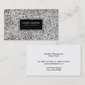 Stein / Stein Visitenkarte (Vorne/Hinten)