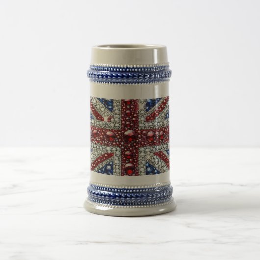 Stein Tasse mit British Colors Design (Mittel)