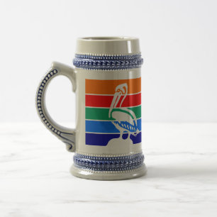 Stein Tasse mit der Fahne von St. Petersburg
