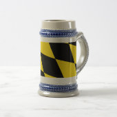 Stein Tasse mit der Münchner Flagge (VorderseiteRechts)