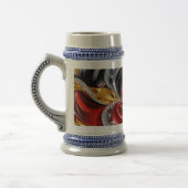 Stein Tasse mit deutschem Farbdesign (Links)