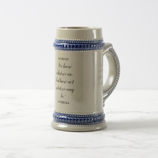 Stein-Tasse mit einzigartigem Design Bierglas (VorderseiteRechts)