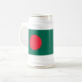 Stein Tasse mit Flagge Bangladeschs (Vorderseite Links)