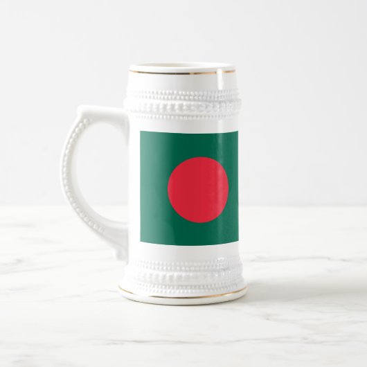 Stein Tasse mit Flagge Bangladeschs (Links)