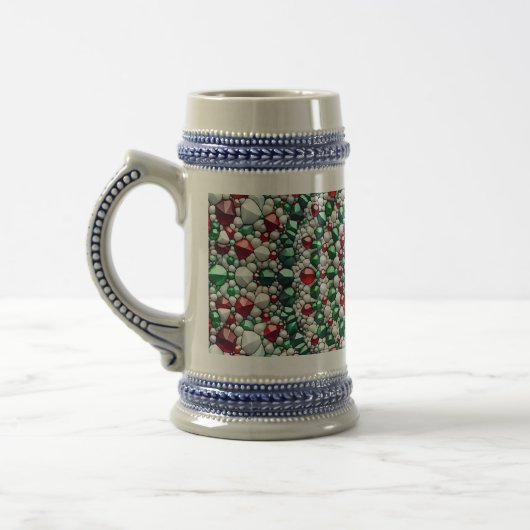 Stein Tasse mit italienischem Farbdesign (Links)