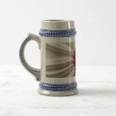 Stein-Tasse mit japanischem Farbdesign Bierglas (Links)