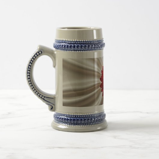 Stein-Tasse mit japanischem Farbdesign Bierglas (Links)