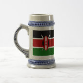 Stein Tasse mit kenianischer Flagge (Links)