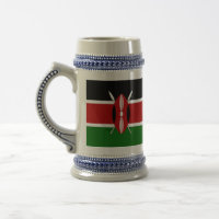 Stein Tasse mit kenianischer Flagge