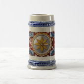 Stein Tasse mit kolumbianischem Farbdesign (Mittel)