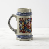 Stein Tasse mit kolumbianischem Farbdesign (Links)