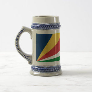 Stein Tasse mit Seychelles Colors Design