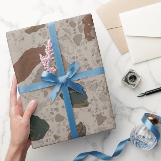 Stein-Terrazzo-Muster Geschenkpapier (Schenken)