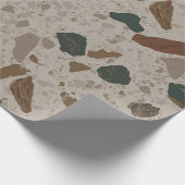 Stein-Terrazzo-Muster Geschenkpapier (Ecke)