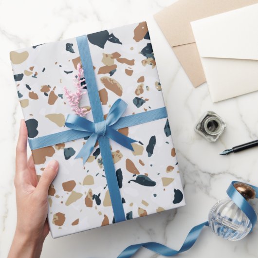 Stein-Terrazzo-Muster Geschenkpapier (Schenken)