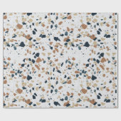 Stein-Terrazzo-Muster Geschenkpapier (Flach)