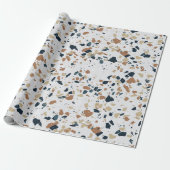 Stein-Terrazzo-Muster Geschenkpapier (Ungerollt)