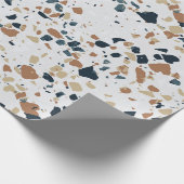 Stein-Terrazzo-Muster  Geschenkpapier (Ecke)