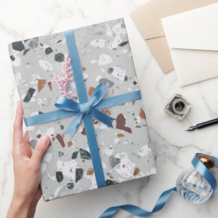 Stein-Terrazzo-Muster Geschenkpapier