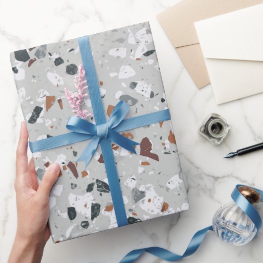 Stein-Terrazzo-Muster Geschenkpapier (Schenken)