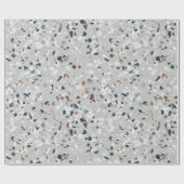 Stein-Terrazzo-Muster Geschenkpapier (Flach)