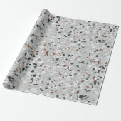 Stein-Terrazzo-Muster Geschenkpapier (Ungerollt)