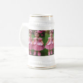 Stein Trinke nicht nur Bier, feiere es mit einem m Bierglas (Vorderseite Links)