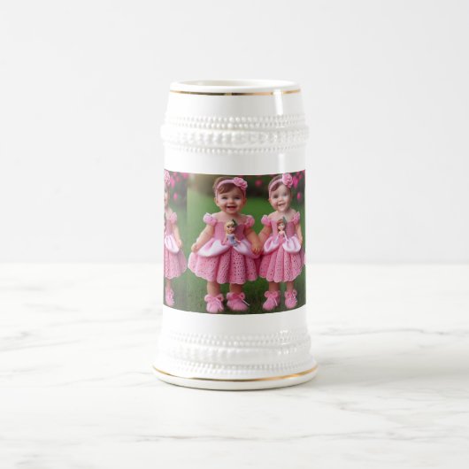 Stein Trinke nicht nur Bier, feiere es mit einem m Bierglas (Mittel)