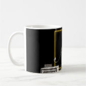 Stein-und Goldlöwe-Statue Kaffeetasse (Links)