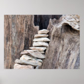 Stein und Holz (vertikal) Poster (Vorne)