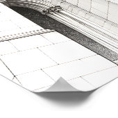 Stein und Schatten Poster (Ecke)