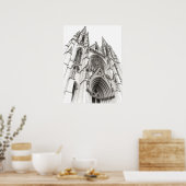 Stein und Schatten Poster (Küche)
