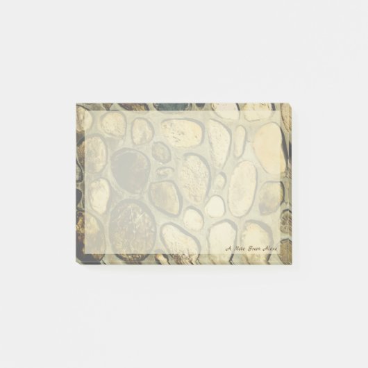 Stein-Wand im Sonnenlicht Post-it Klebezettel (Vorderseite)