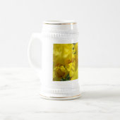 Stein Yellow Iris Blume Summer Steins Bierglas (Vorderseite Links)
