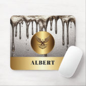 Steinadler-Emblem Stärke Design 🦅 Mousepad (Mit Mouse)