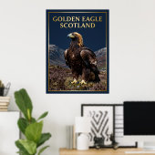🦅 Steinadler Schottland Highland-Vogel Poster (Heimbüro)