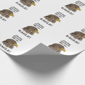 Steinadlerkopf Geschenkpapier (Ecke)