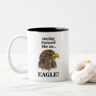 Steinadlerkopf Zweifarbige Tasse