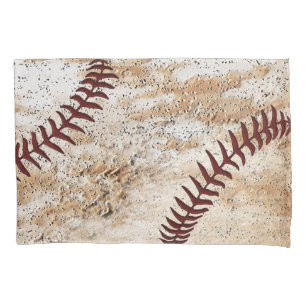 Steinähnliche rustikale Vintage Baseballkissen Kissenbezug