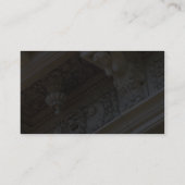 Steinarbeit über Gebäude Visitenkarte (Rückseite)