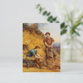 Steinarbeiter von Wetherbee Postkarte (Stehend Vorderseite)