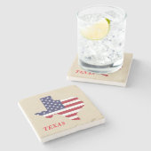 Steinauftragmaschine der Texas-Flaggen-Karte Steinuntersetzer (Seitenansicht)