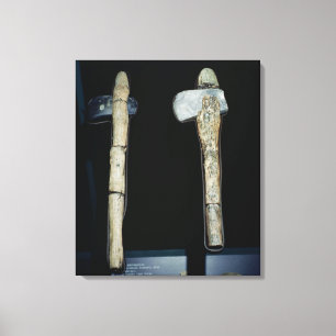 Steinäxte, prähistorisch leinwanddruck